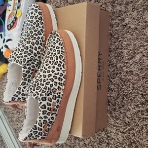 Sperry Cheetah Moc Slider New With Tags